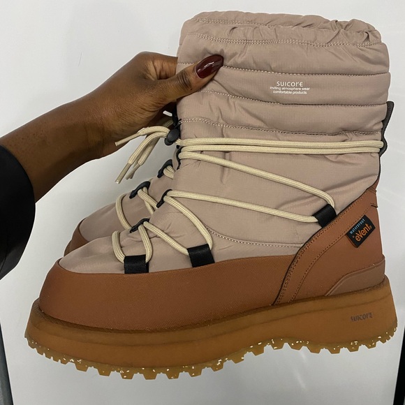 Suicoke Tan BOWER-evab HI-LACE Boots - Picture 2 of 3